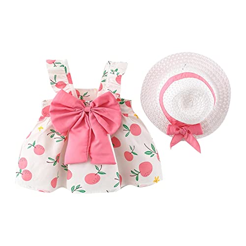 Uwdiohq Same Day Angebote Sale Outfits Prinzessin Kinder Baby Kleinkind Mädchen Ärmellose Dot Bogenhut mädchen Outfits & Set Babykleidung Baby Bekleidung Gr 68 Zwillingskle von Uwdiohq