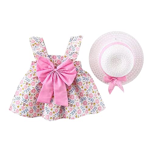 Uwdiohq Same Day Angebote Sale Outfits Prinzessin Kinder Baby Kleinkind Mädchen Ärmellose Dot Bogenhut mädchen Outfits & Set Babykleidung Baby Bekleidung Gr 68 Zwillingskle von Uwdiohq