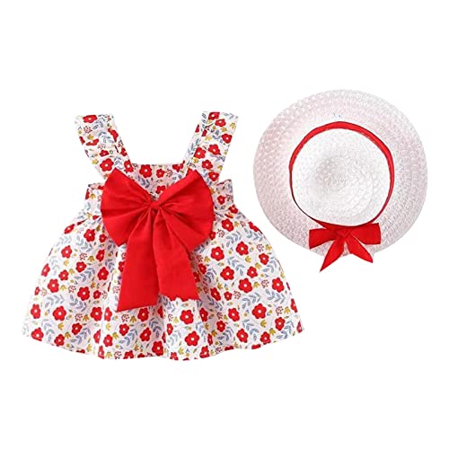 Uwdiohq Same Day Angebote Sale Outfits Prinzessin Kinder Baby Kleinkind Mädchen Ärmellose Dot Bogenhut mädchen Outfits & Set Babykleidung Baby Bekleidung Gr 68 Zwillingskle von Uwdiohq