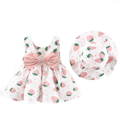 Uwdiohq Same Day Angebote Sale Outfits Prinzessin Kinder Baby Kleinkind Mädchen Ärmellose Dot Bogenhut & Set Warme Babykleidung Bekleidung Gr 68 Zwillingskle von Uwdiohq
