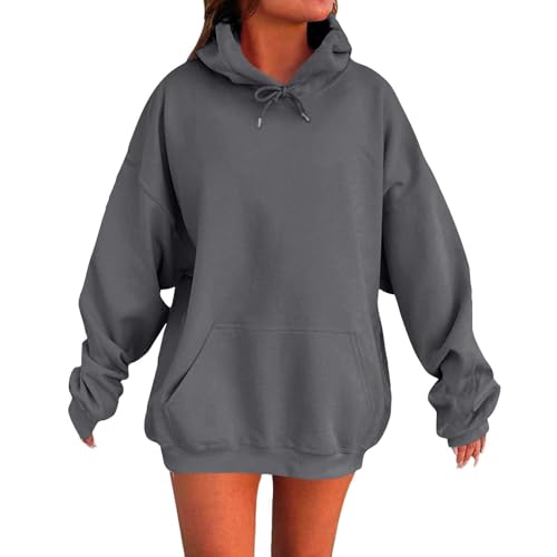 Uwdiohq Sommermode Damen 2025 Sale Hoodie Decke Oversize Modische Pullover Hoody Mit Kapuze Reissverschluss Sweatshirt Oversized Baumwolle Sport Sweatjacke Trainingsjacke Kurz Mein Bestellung von Uwdiohq