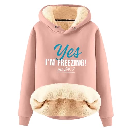 Uwdiohq Hoodie Damen Weiß s Kapuzenpullover Fleece Jeansjacke Mit Kapuze Cropped Sweatshirt Sweatjacke Rot Long Jacke Winter en von Uwdiohq