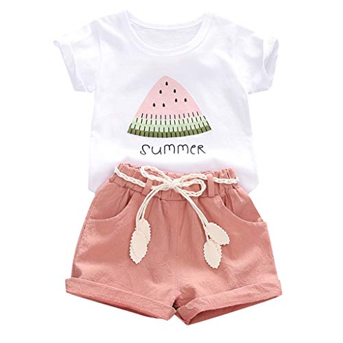 Uwdiohq Outfits-Brief Mädchen Töpfe + Kurze Hosen Kinder Baby-Kleidung Jogginganzug 140 Kinderkleidung Mädchen 92 98 Babybody Mit Spruch Tante Baby Sachen F von Uwdiohq