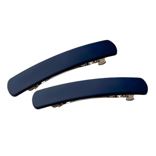 UxicRuya 2 Stücke Spring Französische Haarklammern, Rechteckhaarbarrettes für Frauen, Blau von UxicRuya