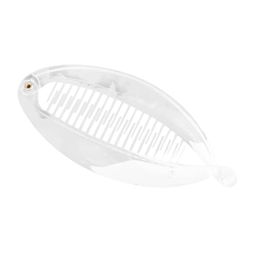 UxicRuya Bananen Haarspange für Frauen, Modischer Haarschmuck für Frauen Und Mädchen, Klassische Fischschwanz Bananen Haarspange für Dünnes Langes Haar, Klar von UxicRuya