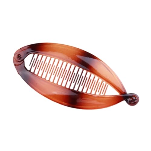 UxicRuya Bananen Haarspange für Frauen, Modischer Haarschmuck für Frauen Und Mädchen, Klassische Fischschwanz Bananen Haarspange für Dünnes Langes Haar, Rot von UxicRuya