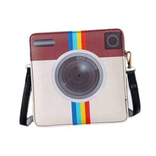 UxicRuya Damen Schultertasche in Kameraform, Elegante Umhängetasche für unterwegs, Büro, Schwarz von UxicRuya