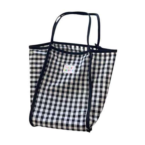 UxicRuya Damen-Umhängetasche, Wiederverwendbare Tragetasche für Urlaub, Outdoor, Frühling, Arbeit, Party, Schwarz von UxicRuya