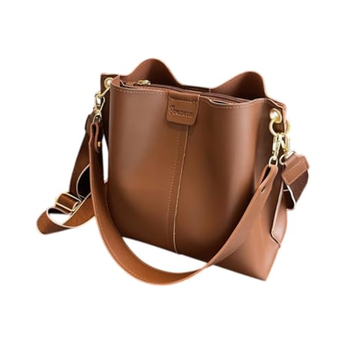 UxicRuya Damen Umhängetasche Mode PU Handtasche Umhängetasche, Braun von UxicRuya