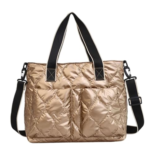 UxicRuya Frauen Crossbody Tasche Schultertasche Handtasche mit Luxuriöser Textur Und Bequemer Passform für Treffen Arbeit Familienfeier Wochenendausflug, Sekt von UxicRuya