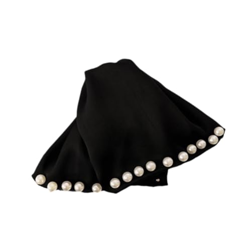 UxicRuya Frauen Haar Klaue Clip Kopfbedeckungen Mode Haar Griffe Kopfschmuck Haar Klemme Haar Clip, Weiße Perlen 13x7x2cm von UxicRuya