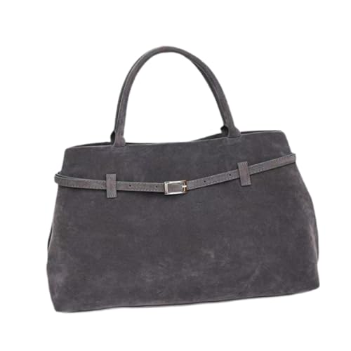 UxicRuya Frauen Wildleder -Tasche Mode Slouchy Handtasche für Arbeitsferien im Freien im Freien Party, Grau von UxicRuya
