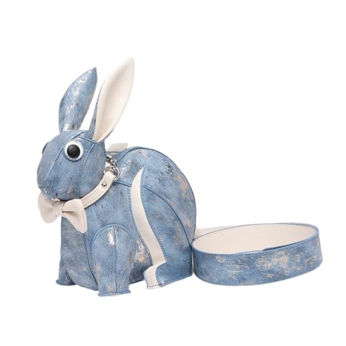 UxicRuya Kaninchenpuppenumhängetasche Lady Beutel für Urlaub Shopping Street Frühling, Blau von UxicRuya