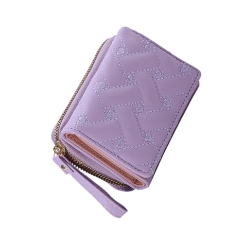 UxicRuya Kleine Geldbörse, modisch, kompakt, tragbar, für Frauen, Geschenk zum Einkaufen, Reisen, Lavendel von UxicRuya