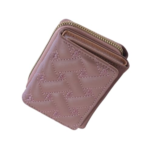 UxicRuya Kleine Geldbörse, modisch, kompakt, tragbar, für Frauen, Geschenk zum Einkaufen, Reisen, Violett von UxicRuya