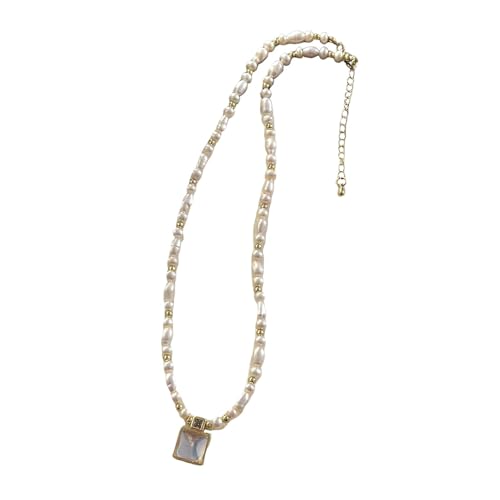 UxicRuya Modische Halskette, Schmuckzubehör, Anhänger, Kette, Perlenkette, für Den Täglichen Strandgebrauch, Quadrat UxicRuya Modische Halskette, Schmuckzubehör, Anhänger, Kette, Perlenkette, für Den Täglichen Strandgebrauch, Quadrat von UxicRuya