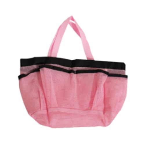 UxicRuya Netz Strandtasche mit Taschen für Sandspielzeug, Faltbare Pool Tragetasche, Picknick Handtasche, Rosa UxicRuya Netz Strandtasche mit Taschen für Sandspielzeug, Faltbare Pool Tragetasche, Picknick Handtasche, Rosa von UxicRuya