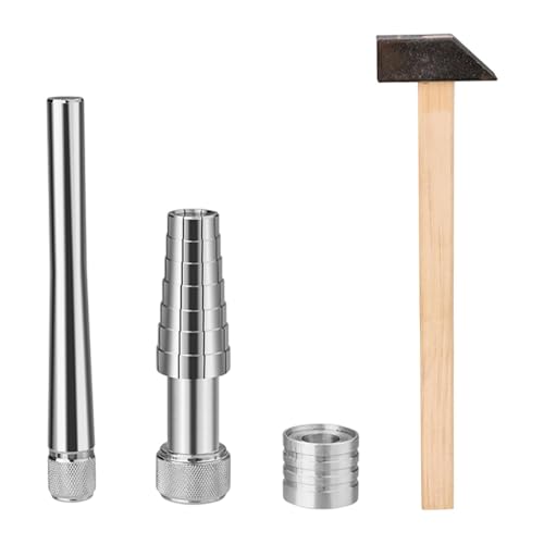 UxicRuya Ringdehnungswerkzeug, Ehering Größenänderung mit Hammer, Größenanpassungswerkzeug, Ringvergrößerer, Heimgebrauch Oder, Silber UxicRuya Ringdehnungswerkzeug, Ehering Größenänderung mit Hammer, Größenanpassungswerkzeug, Ringvergrößerer, Heimgebrauch Oder, Silber von UxicRuya