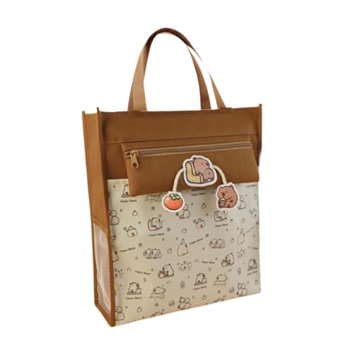 UxicRuya Tragetasche für Mädchen, Schultasche, wasserdichte Und Tragbare Handtasche für Damen, Studententasche für Party, Outdoor, Hausaufgaben, Frühling, Somm, Khaki UxicRuya Tragetasche für Mädchen, Schultasche, wasserdichte Und Tragbare Handtasche für Damen, Studententasche für Party, Outdoor, Hausaufgaben, Frühling, Somm, Khaki von UxicRuya