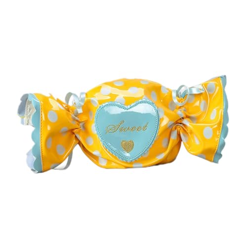 UxicRuya Umhängetasche in Bonbonform. Neuartige Umhängetasche zum Einkaufen im Sommerurlaub, Gelb von UxicRuya