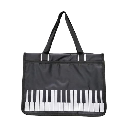 UxicRuya VORTOT ALLE Handtasche Wiederverwendbare Handtaschen mit Großer Kapazitätsklavierzubehör in Nylon, Schwarz von UxicRuya