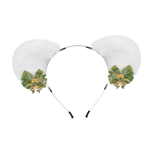 UxicRuya Weihnachten Tier Ohren Stirnband Nette Haar Hoop für Halloween Kinder Erwachsene Hochzeit, Weiß von UxicRuya