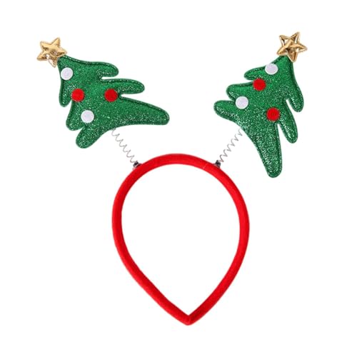 UxicRuya Weihnachts-Stirnbänder, Haar-Accessoires, Kopfbedeckung, Cartoon-Kopfbedeckung, Weihnachts-Kopfbedeckung für Festival-Party-Zubehör, Baum von UxicRuya