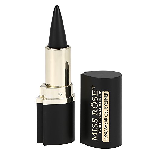 Uxsiya Eyeliner Stick Bleistift, wasserfest, langlebig, nicht verschmierend, matt, Eyeliner-Stift, Gel, schwarzer Stift für Augen-Make-up von Uxsiya