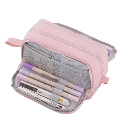 Uxsjakjsd Einfache Minderwertige Multifunktions-Bleistift-Hülle mit Vier Öffnungen mit Großer Kapazität Beliebter Uniform Stift Case C. von Uxsjakjsd
