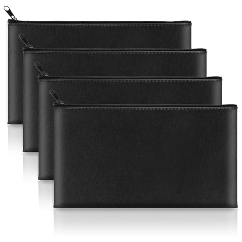 Uxsjakjsd Geldpockt 11 X 6,5 PU Leder Cash Bag, Sichere Banktasche für Münzen, Rechnungen, Schecks, Kosmetik, Werkzeuge A Uxsjakjsd Geldpockt 11 X 6,5 PU Leder Cash Bag, Sichere Banktasche für Münzen, Rechnungen, Schecks, Kosmetik, Werkzeuge A von Uxsjakjsd