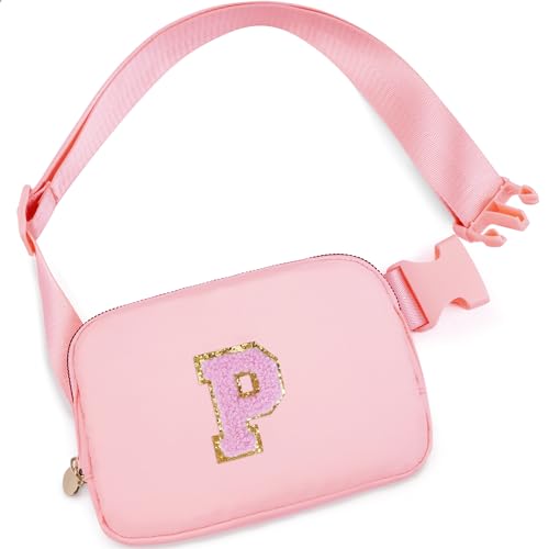 Gürteltasche, Umhängetasche, Hüfttasche, personalisierte Reisetasche, Geschenk für Mädchen und Frauen, Pink, P von Uygafly