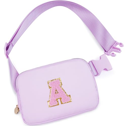 Gürteltasche für Mädchen und Damen, Umhängetasche, Hüfttasche, personalisierte Bauchtasche, Lavendel, A von Uygafly