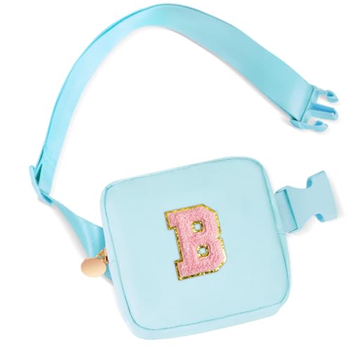 Uygafly Mini-Gürteltasche für kleine Mädchen, Geschenke für Mädchen, Blau, 6.1 inches (L) x 6.1 inches (W) x 1.38 inches (H), B von Uygafly