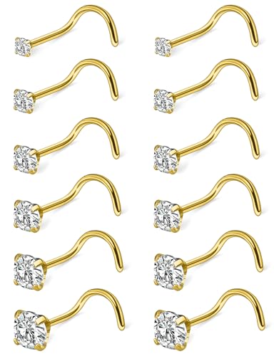 Uzgtvy Nasenstecker aus Kork, 18 g, 20 g, 22 g, 316L Chirurgenstahl, hypoallergen, Nasenstecker, Nasenlochpiercing, Schmuck für Damen und Herren, Zirkonia, Größe 1,5 mm, 2 mm, 2,5 mm, 3 mm, 3,5 mm, 4 Uzgtvy Nasenstecker aus Kork, 18 g, 20 g, 22 g, 316L Chirurgenstahl, hypoallergen, Nasenstecker, Nasenlochpiercing, Schmuck für Damen und Herren, Zirkonia, Größe 1,5 mm, 2 mm, 2,5 mm, 3 mm, 3,5 mm, 4 von Uzgtvy