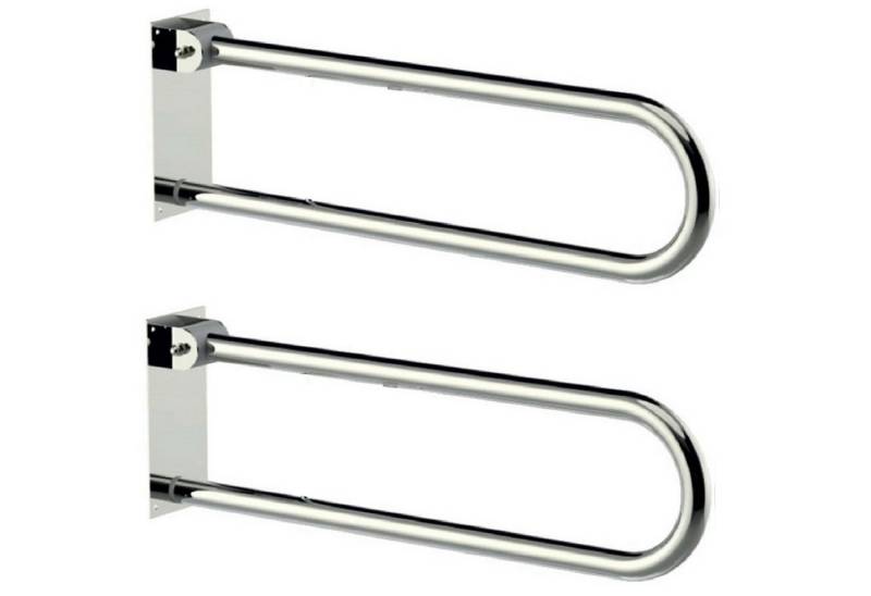 Uzman WC-Aufstehhilfe WC-Aufstehbügel Stützhaltegriff 2 Stk Haltegriff Klapprbar Bad von Uzman