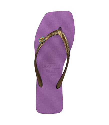 Uzurii orchidee orchidee Beach Switch - Orchidee Damen Flip Flops Größe 37/38 Damen Flip Flops Größe 38 von Uzurii