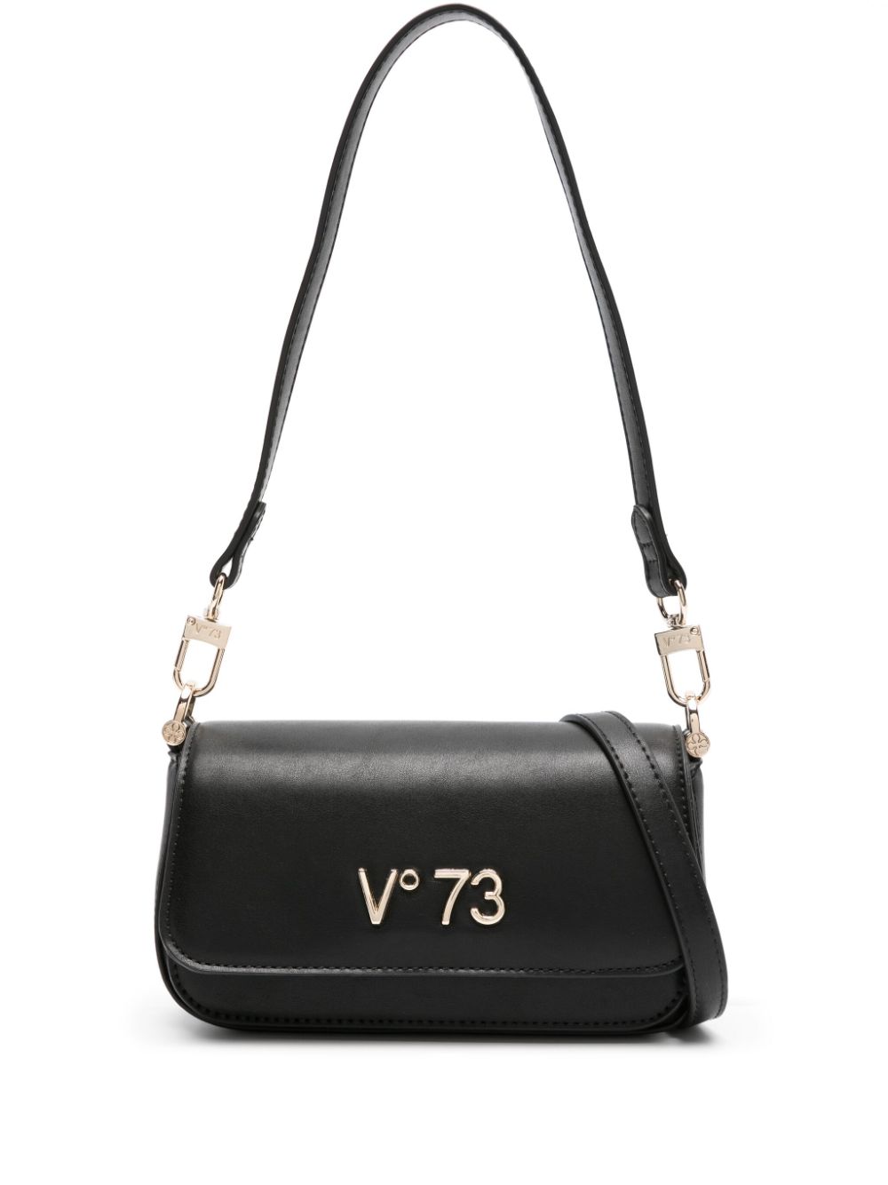 V°73 Bamboo Schultertasche mit Logo - Schwarz von V°73