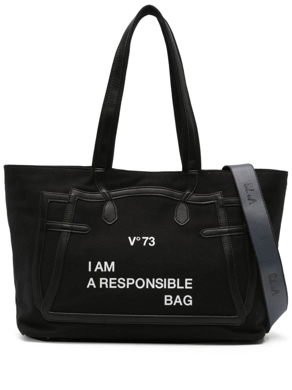 V°73 Responsibility Must Schultertasche - Schwarz von V°73