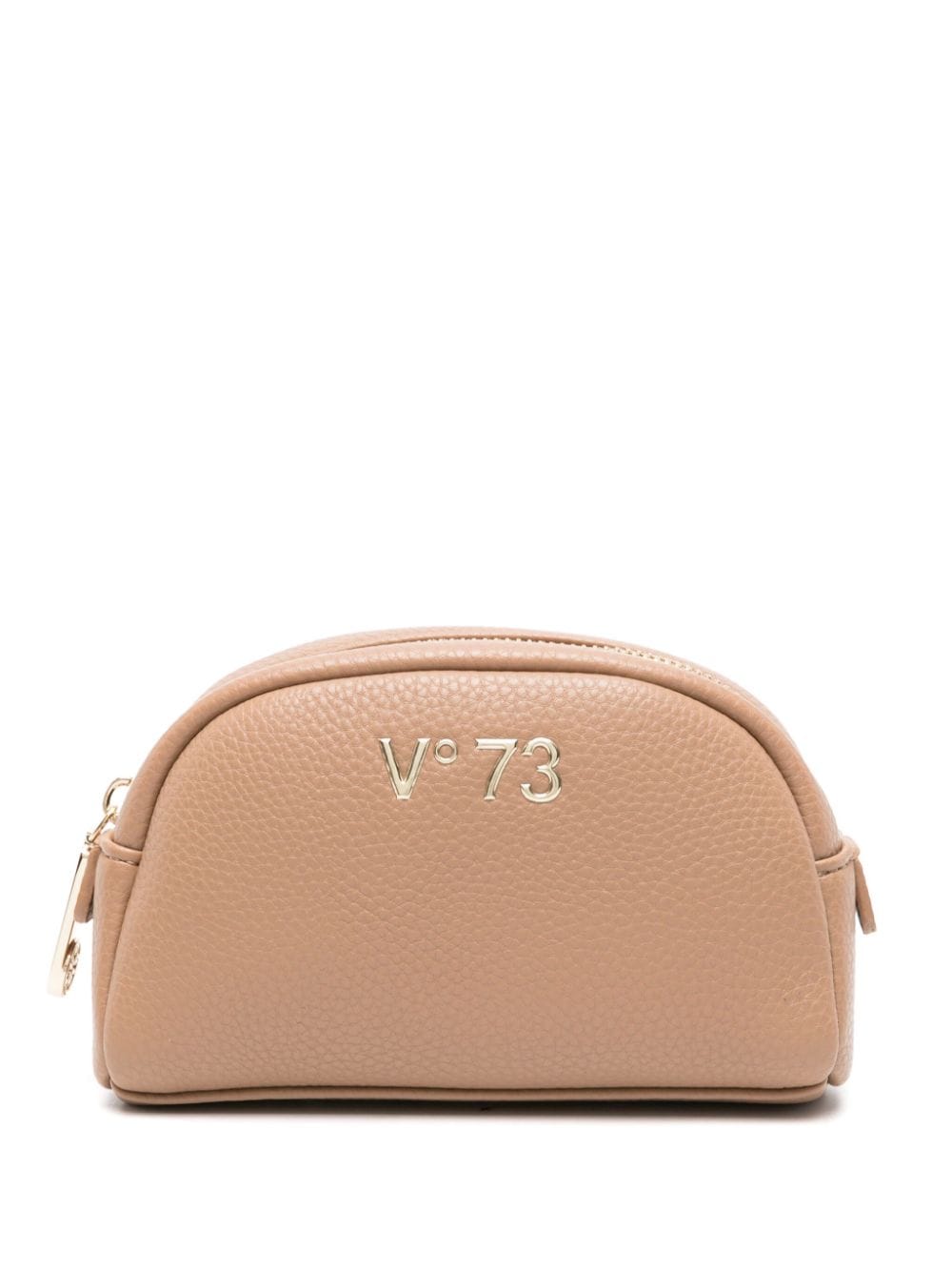 V°73 Kosmetiktasche mit Logo-Schild - Nude von V°73