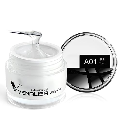 VENALISA Clear Gel Nail Polish 50ml – UV/LED Soak-Off Gel for DIY Nail Extensions and Repairs von V VENALISA