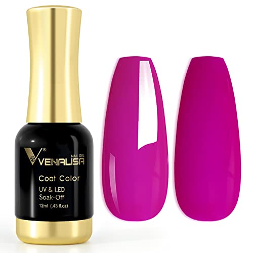 VENALISA UV Nagellack Gellack Veilchen farben,Gel Nail Polish Soak Off Nägel Farbgel Kit Lila Purple Gel Nagellack für Nageldesign Maniküre 12ml von V VENALISA