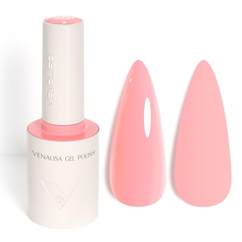 VENALISA UV Negellack Natur Pastellrosa Gellack UV Gel Nail Polish Klassischer und All MatchStil für Valentinstag Hochzeit Dating Weihnachtswochenende 10ml von V VENALISA