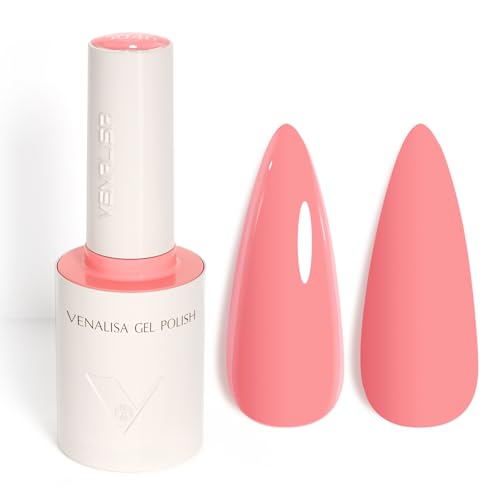 VENALISA UV Negellack Natur Pink Rosa Gellack UV Gel Nail Polish Klassischer und All MatchStil für Valentinstag Hochzeit Dating Weihnachtswochenende 10ml von V VENALISA