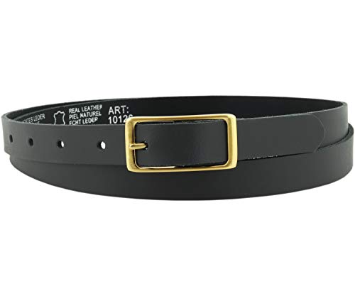 Ledergürtel echt Leder Damengürtel GOLD Schnalle 2 cm breit Hüftgürtel Jeansgürtel Damen Gürtel Casual Jeans schmal business | Vascavi | Made in Germany (85 cm Gesamtlänge 100 cm, Grau) von V Vascavi