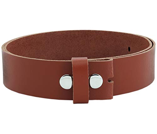 Vascavi ® Wechselgürtel aus Rindsleder, Ledergürtel, 4 cm breit und ca. 0,33 cm stark, Made in Germany, #4-OS1 (100 cm Gesamtlänge 115 cm, Cognac) von V Vascavi