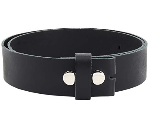 Vascavi ® Wechselgürtel aus Rindsleder, Ledergürtel, 4 cm breit und ca. 0,33 cm stark, Made in Germany, #4-OS1 (85 cm Gesamtlänge 100 cm, Schwarz) von V Vascavi