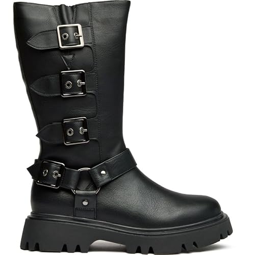 V.GAN Vegane Cosmic Biker Boots, Schwarz , 39 EU von V.GAN