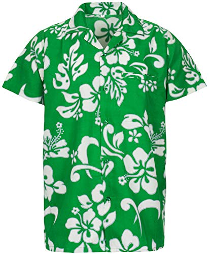 Funky Hawaiihemd, Hibiskus, grün, 6XL von V.H.O.