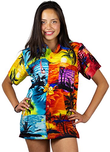 V.H.O. Funky Hawaiibluse, Hawaiihemd, Kurzarm, Mondy-Surf, 3XL von V.H.O.