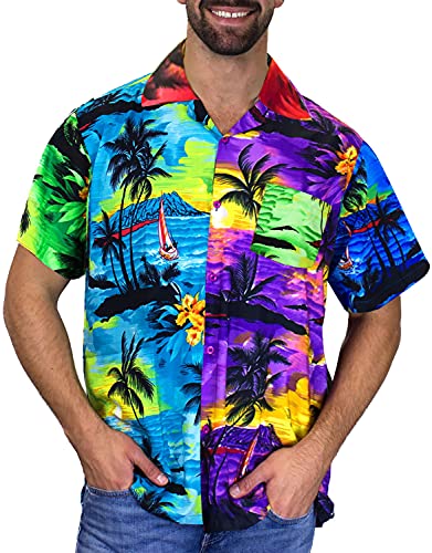 V.H.O. Funky Hawaiihemd, Kurzarm, Mondy Surf, L von V.H.O.